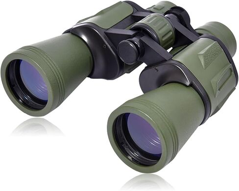 CofunKool 10x50 Binoculars for Adults, HD Binoculars with Carry Bag and Neck Strap, Compact Porro Prism Birding Telescope for Travel Hunting Hiking in Kuwait