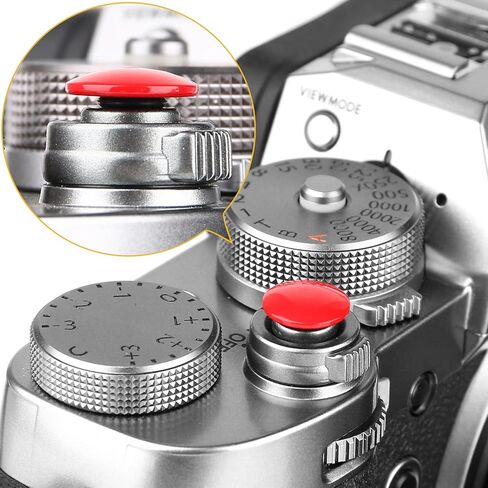 زر تحرير مصراع الكاميرا ChromLives نحاسي متوافق مع Fuji Fujifilm11mm مقعر 10 مم سطح محدب (كومبو 2 حزمة) in Kuwait