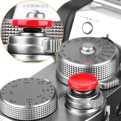 زر تحرير مصراع الكاميرا ChromLives نحاسي متوافق مع Fuji Fujifilm11mm مقعر 10 مم سطح محدب (كومبو 2 حزمة) in Kuwait