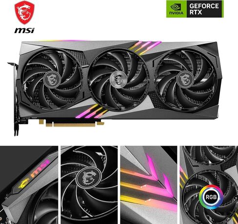 بطاقة الرسومات MSI GeForce RTX 4060 Ti Gaming X Trio 8G (8 جيجابايت GDDR6/PCI Express 4.0/2685 ميجا هرتز/18000 ميجا هرتز) in Kuwait