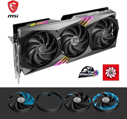 بطاقة الرسومات MSI GeForce RTX 4060 Ti Gaming X Trio 8G (8 جيجابايت GDDR6/PCI Express 4.0/2685 ميجا هرتز/18000 ميجا هرتز) in Kuwait