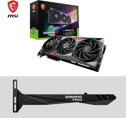 بطاقة الرسومات MSI GeForce RTX 4060 Ti Gaming X Trio 8G (8 جيجابايت GDDR6/PCI Express 4.0/2685 ميجا هرتز/18000 ميجا هرتز) in Kuwait