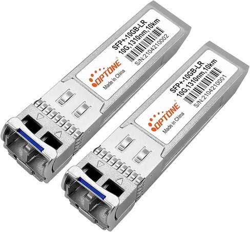 10Gb SFP sfp-10g-lr, OPTONE SFP+ 10G Single Mode Dual Fiber 1310nm SMF 10km LC Compatible with Cisco SFP-10G-LR, DDM Ubiquiti UF-SM-10G, Mikrotik,Netgear,Edge-core and More(2Pack) in Saudi Arabia