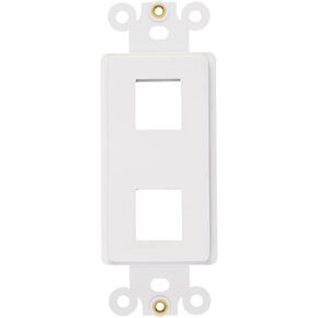 6-Port Decorator Insert with Nut, Wall Plate Adapter, White (6 Port 5 Pack) in Saudi Arabia