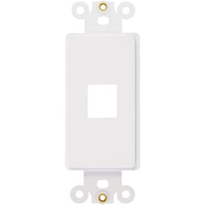 QuickPort Decora Inser Brush Passthrough with Nut, White (Brush, 5 Pack)