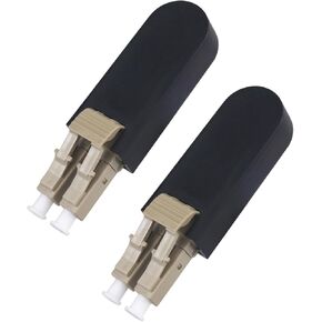 Duogalia LC/UPC Fiber Optic Loopback Adapter Optical Cable 9/125 Singlemode Test Adapter Connector for Testing Applications, 8 Pack