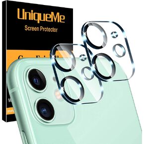 UniqueMe 𝑵𝑬𝑾 𝟮𝟬𝟮𝟮 [3 عبوات] متوافق مع iPhone 12 Pro Max 6.7 بوصة واقي عدسة الكاميرا من الزجاج المقسى، [صديق للحافظة] [مقاوم للخدش] [لا يؤثر على اللقطات الليلية] - دائرة سوداء in Kuwait