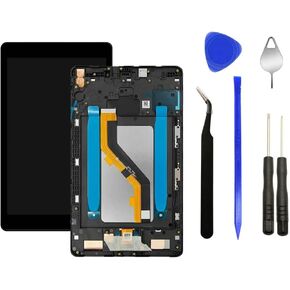 Eaglewireless Full LCD Display Touch Screen Digitizer Assembly Replacement with Frame Housing for Samsung Galaxy Tab A 8.0 Wi-Fi 2019 SM-T290 T290 T295-Black in Kuwait