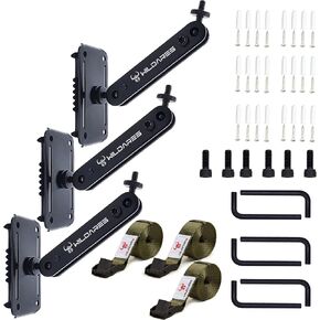 Trail Camera Mounting Bracket,Hunting Pro Gear Acccessery, Wildlife Cam Mount, Deer Monitor Mount, Hunter Camera Kit,Nylon Fiber Strap,Heavy-Duty Metal,Black,5.9x3.7x2.5 inch (3 PCS) in Saudi Arabia