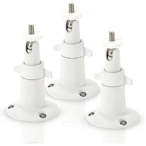 Wasserstein Adjustable Metal Wall Mount Compatible with Blink Outdoor & Blink XT2/XT Camera (3-Pack, White)