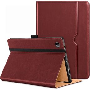 DTTO for Samsung Galaxy Tab A8 10.5 Inch Case 2022, Premium Leather Business Folio Stand Cover with Built-in Hand Strap for Galaxy Tab A8 10.5" 2022 Model [SM-X200/X205/X207], Black in Saudi Arabia