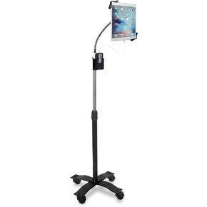 CTA Digital Medical Laptop Stand Medical Height Adjustable Mobile Rolling Floor Stand with VESA Portable Laptop Mount and 5 Locking Swivel Casters for 11.2-17.6" Laptop Computers - Silver (LT-RFL) in Kuwait