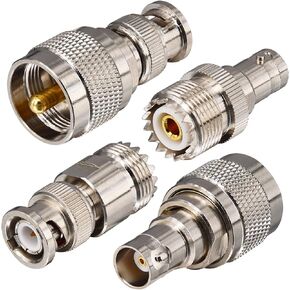 BNC to UHF Adapter Kit,4 Types (PL-259/SO-239) RF Coax BNC to PL259 Adapter in Saudi Arabia
