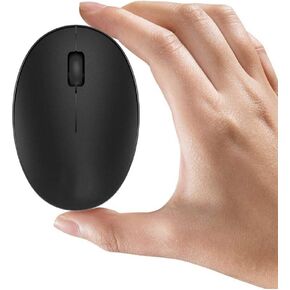 TENMOS Mini Rechargeable Wireless Mouse, 2.4GHz Optical Travel Mouse Slient Wireless USB Computer Mouse for Kids/Girls, Auto Sleeping, 3 Buttons, 1000 DPI Compatible with Laptop, PC, Computer (Pink)