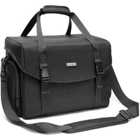 CADeN Camera Bag Case Shoulder Messenger Bag with Tripod Holder Compatible for Nikon, Canon, Sony, DSLR SLR Mirrorless Cameras Waterproof (Black, Small) in Saudi Arabia