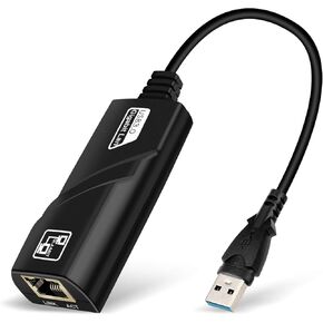 محول USB ايثرنت من هانورد USB 3.0 الى 10/100/1000 جيجابت ايثرنت، محول شبكة LAN RJ45 لاجهزة ماك بوك والكمبيوتر المكتبي واللابتوب مع ويندوز 10/8/7، لينكس، ماك او اس in Kuwait