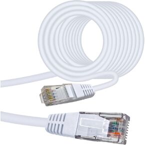 VEECOH Cat 6 كابل إيثرنت 50 قدم/15 متر FTP Cat6 كابل عالي السرعة 1000 ميجابت في الثانية RJ45 محمية شبكة الإنترنت LAN كابل سلك التصحيح للكمبيوتر راوتر مودم PS4 PS3 Xbox Switch Boxes TV، 50 قدم/15 مترًا in Kuwait