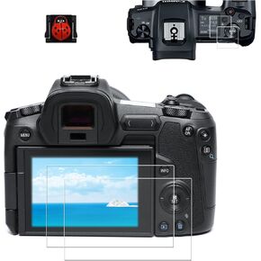 UGpine [2+2 واقي شاشة EOS R واقي شاشة LCD خلفي وواقي شاشة علوي متوافق مع الزجاج المقسى Canon EOS R مع الحذاء الساخن in Kuwait