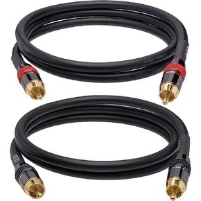 CESS-163-4i كابل توصيل صوت RCA ممتاز منخفض الضوضاء مقاس 12 بوصة (4 بوصات) in Kuwait