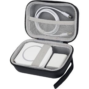 Qiteyz Hard Travel case Compatible with UCOMX/Rtops/Hicober/Iseyyox 3-in-1 Wireless Chargers. Suitable for Magnetic Foldable Charging Station Storage (Box only) (Black)