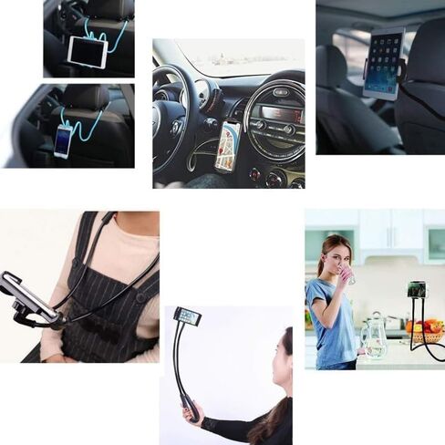 حامل الهاتف المحمول الذكي العالمي من Posture Guy Mike، معلق على حامل الهاتف الخليوي على الرقبة، دعامة مرنة كسولة دوارة ذاتية الصنع in Kuwait