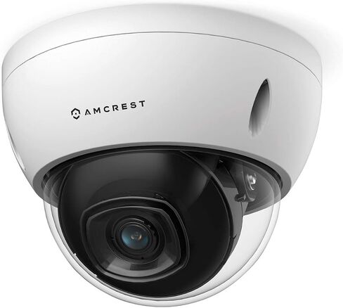 Amcrest 5MP POE Camera, Outdoor Vandal Dome Security POE IP Camera, 5-Megapixel, 98ft NightVision, 2.8mm Lens, IP67, IK10 Resistance, MicroSD 256GB (Sold Separately), Cloud, NVR (IP5M-D1188EW-AI-V3) in Saudi Arabia