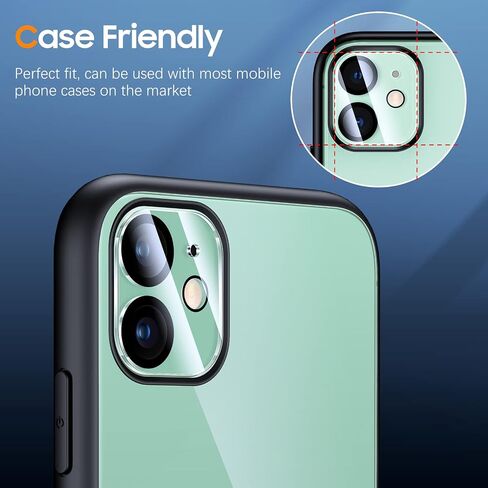 UniqueMe 𝑵𝑬𝑾 𝟮𝟬𝟮𝟮 [3 عبوات] متوافق مع iPhone 12 Pro Max 6.7 بوصة واقي عدسة الكاميرا من الزجاج المقسى، [صديق للحافظة] [مقاوم للخدش] [لا يؤثر على اللقطات الليلية] - دائرة سوداء in Kuwait