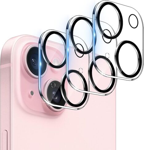 [3 Pack] iPhone 14 Pro & iPhone 14 Pro Max Camera Lens Protector Tempered Glass Lens Protector for iPhone 14 Pro Max & iPhone 14 Pro, Ultra HD, Anti Scratch, Strong Adhesion, Easy to Install, with Night Circle in Kuwait