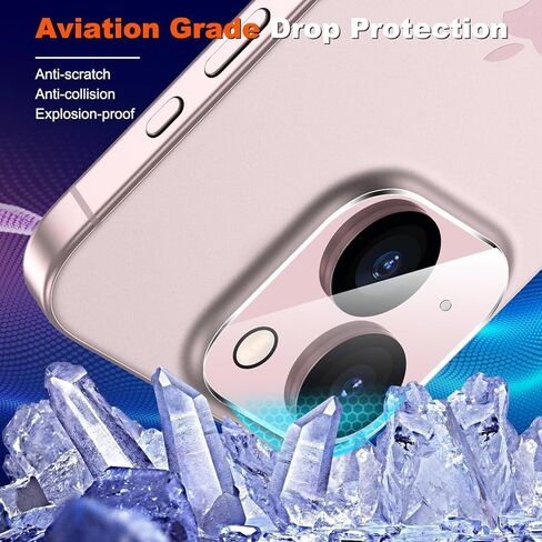 [3 Pack] iPhone 14 Pro & iPhone 14 Pro Max Camera Lens Protector Tempered Glass Lens Protector for iPhone 14 Pro Max & iPhone 14 Pro, Ultra HD, Anti Scratch, Strong Adhesion, Easy to Install, with Night Circle in Kuwait