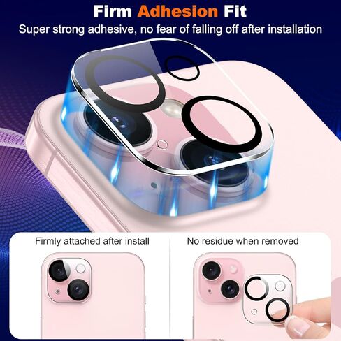 [3 Pack] iPhone 14 Pro & iPhone 14 Pro Max Camera Lens Protector Tempered Glass Lens Protector for iPhone 14 Pro Max & iPhone 14 Pro, Ultra HD, Anti Scratch, Strong Adhesion, Easy to Install, with Night Circle in Kuwait