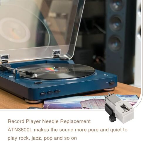 إبرة مشغل تسجيل Sxkxm ATN3600L إبرة بديلة LP-60XBT متوافقة مع Audio Technica Phonograph ATPL30 ATPL50 ATLP60 ATLP60USB ATLP2D ATLP2DUSB in Kuwait