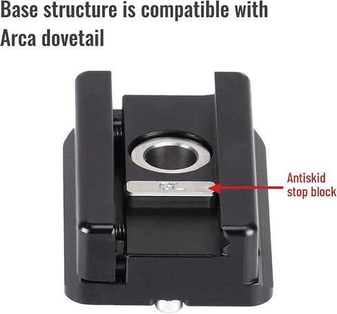 SUNWAYFOTO NP-60 Picatinny NATO Arca-Swiss Tripod Dovetail Adapter Mount Arca Compatible in Saudi Arabia