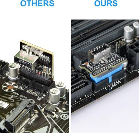 BEYIMEI USB 3.0 Front 19PIN to 3.1 Type-C Front Panel Header Type-E Adapter 20 to 19 Pin Expansion Card for Computer Mainboard in Kuwait