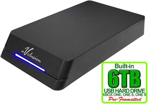 Avolusion HDDGear Pro 6TB (6000GB) 7200RPM 64MB Cache USB 3.0 External Gaming Hard Drive (for Xbox ONE X/S, Pre-Formatted) - 2 Year Warranty in Saudi Arabia