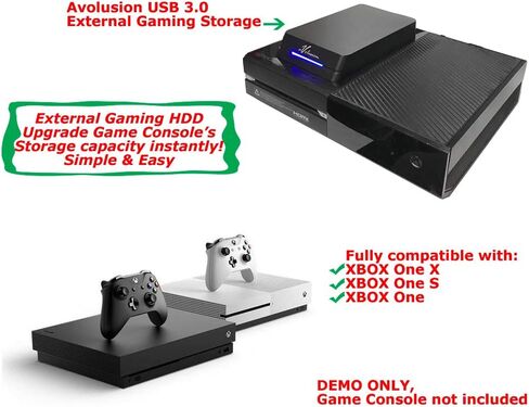 Avolusion HDDGear Pro 6TB (6000GB) 7200RPM 64MB Cache USB 3.0 External Gaming Hard Drive (for Xbox ONE X/S, Pre-Formatted) - 2 Year Warranty in Saudi Arabia