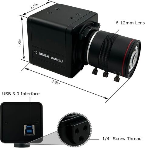 اس دي تي نوفا كاميرا 4K @30fps USB مع كاميرا ويب بعدسة متفاوتة 6-12 ملم in Kuwait
