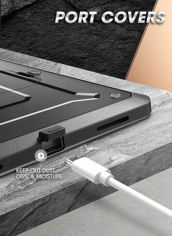 حافظة سلسلة SUPCASE Unicorn Beetle Pro لجهاز iPad Pro 12.9 بوصة (2022/2021/2020)، تدعم شحن قلم Apple مع واقي شاشة مدمج وغطاء حماية متين لكامل الجسم (إمالة) in Kuwait