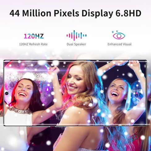 هاتف ذكي viqee S23 5G غير مقفل، Android 13 ثنائي شريحة الاتصال، هاتف خلوي 6.8 بوصة HD 3200 * 1440 عرض هاتف غير مقفل، ذاكرة وصول عشوائي 6 جيجابايت + ذاكرة تخزين داخلية 256 جيجابايت، كاميرا رئيسية 80 ميجابكسل، بطارية ضخمة 6000 مللي أمبير في الساعة (أرجواني) in Kuwait