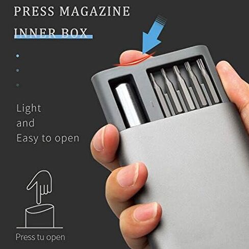 مجموعة مفكات براغي دقيقة صغيرة للجيب 31 في 1، مجموعة ادوات اصلاح مغناطيسية للالكترونيات والتابلت والجوال والنظارات والايفون والكاميرا والدرون والساعات والكمبيوتر in Kuwait