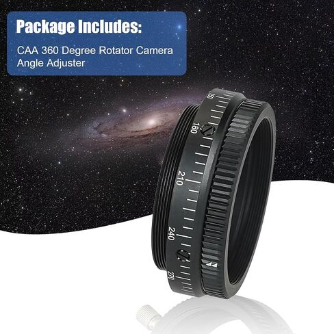 SVBONY SV210 Camera Angle Adjuster, M63 CAA 360 Degree Rotator, for SV550 80mm F6 Visual Rotation, CAA for Deep Sky Astrophotography in Saudi Arabia