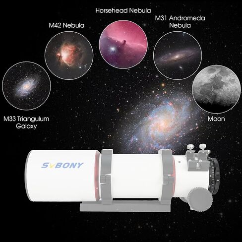 SVBONY SV210 Camera Angle Adjuster, M63 CAA 360 Degree Rotator, for SV550 80mm F6 Visual Rotation, CAA for Deep Sky Astrophotography in Saudi Arabia