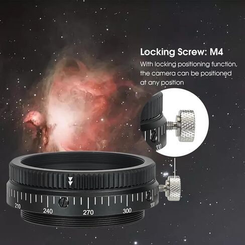 SVBONY SV210 Camera Angle Adjuster, M63 CAA 360 Degree Rotator, for SV550 80mm F6 Visual Rotation, CAA for Deep Sky Astrophotography in Saudi Arabia