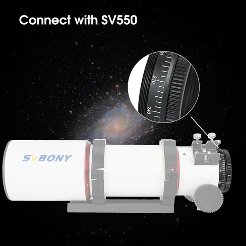SVBONY SV210 Camera Angle Adjuster, M63 CAA 360 Degree Rotator, for SV550 80mm F6 Visual Rotation, CAA for Deep Sky Astrophotography in Saudi Arabia