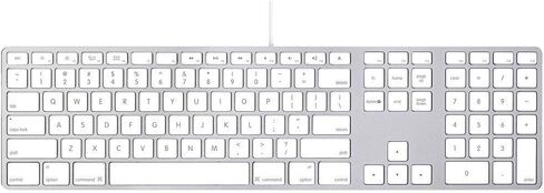 لوحة مفاتيح Apple السلكية مع لوحة مفاتيح رقمية MB110LL/A ألومنيوم (QWERTY English) (متجددة) in Saudi Arabia