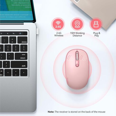 TECKNET Compact Ambidextrous Wireless Mouse for Laptop Mint Green in Kuwait