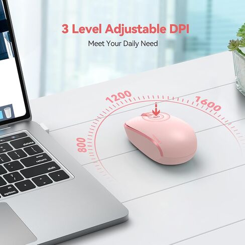 TECKNET Compact Ambidextrous Wireless Mouse for Laptop Mint Green in Kuwait