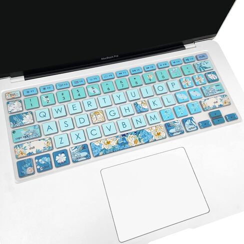Silicone Keyboard Cover Skin for Old MacBook Air 13.3 inch (A1466/A1369) and MacBook Pro 13.3''/15''/17'' (A1278/A1425/A1502/A1286/A1297),Cute Cat in Kuwait