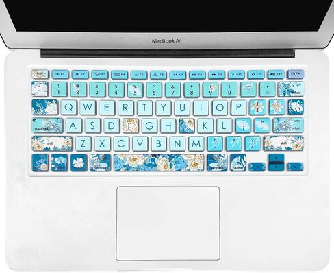 Silicone Keyboard Cover Skin for Old MacBook Air 13.3 inch (A1466/A1369) and MacBook Pro 13.3''/15''/17'' (A1278/A1425/A1502/A1286/A1297),Cute Cat in Kuwait