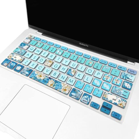 Silicone Keyboard Cover Skin for Old MacBook Air 13.3 inch (A1466/A1369) and MacBook Pro 13.3''/15''/17'' (A1278/A1425/A1502/A1286/A1297),Cute Cat in Kuwait