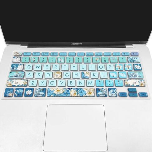 Silicone Keyboard Cover Skin for Old MacBook Air 13.3 inch (A1466/A1369) and MacBook Pro 13.3''/15''/17'' (A1278/A1425/A1502/A1286/A1297),Cute Cat in Kuwait